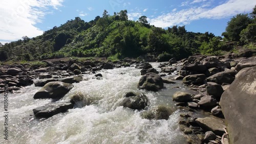 river in the mountains