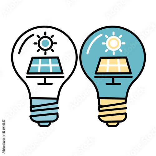 Solar Power Light Bulb Concept