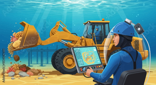 Underwater Construction and Maintenance with Remote Controlled Equipment