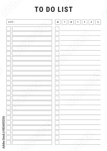 Modern To Do List Template for Daily Task Organization