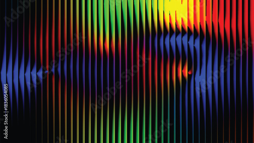 Spectrum light lines creating a vibrant modern abstract background.