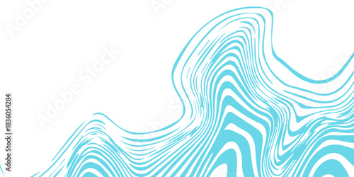 Abstract Optical Art Aqua Wave. Dynamic Fluid Pattern Background Design. Suit for banner, web, brochure, pamflet and presentation