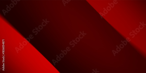 Empty Red Studio Room Background. Dramatic Gradient Stage or Product Display Template. Suit for banner, web, brochure, pamflet and presentation