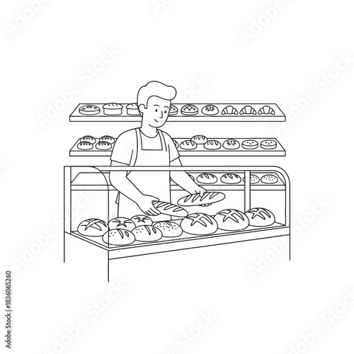 man sitting on a bench