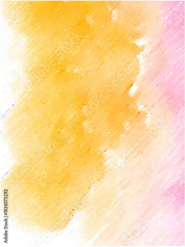 オレンジの綺麗な水彩背景
ポストカードなどバック背景に