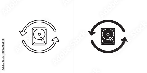 Hard drive data recovery isolated on for backup process