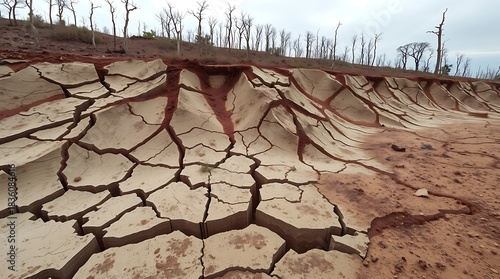 Unstable Land Surface After Deforestation
