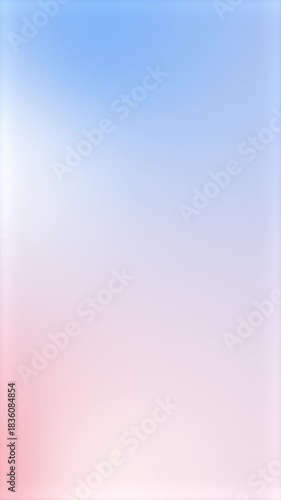 Soft blue-pink gradient softly shifting in motion, calm animated background for vertical video, social media reels, stories or apps