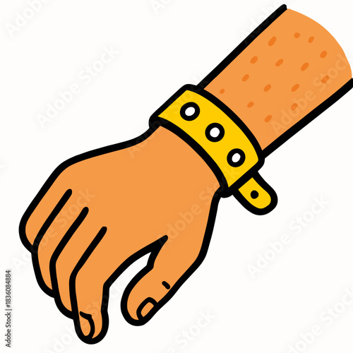 Medical wristband on patient’s arm