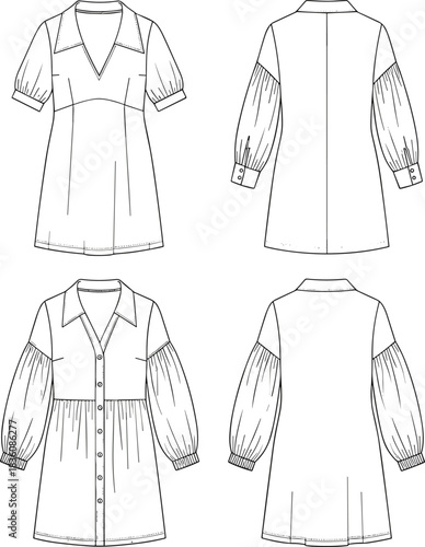 Stylish dress designs for modern fashion trends, create your own unique style with these elegant garment concepts and sewing patterns for designers