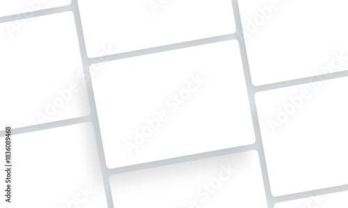 Blank tablet screens for showing app design, UI layout and digital content. Clean minimal template for presentations