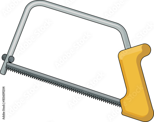 Hand Tool Hacksaw Icon for Construction and Repair