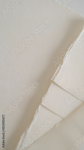Closeup of an off white ceiling with an edge of drywall or plaster showing through the paint