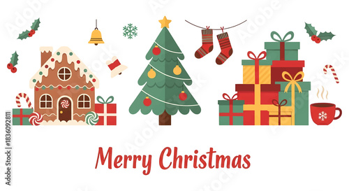 Merry Christmas Holiday Elements Collection