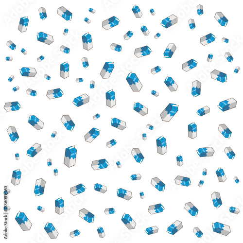 Vector Design Random Milk Box Background