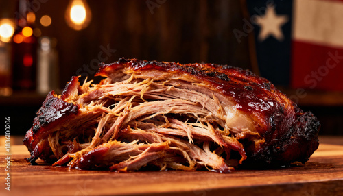Texas Pulled Pork Shredded Slow Cooked
