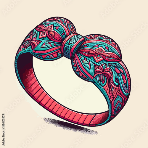 Beautiful abstract headband illustration