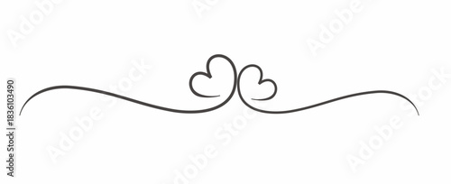 Love Line Art Lettering Valentine Thame black and white