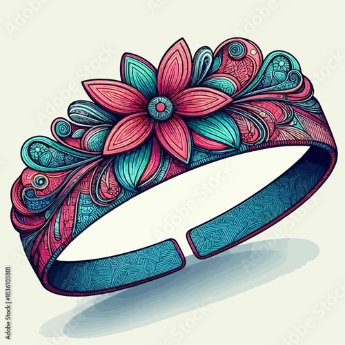 Beautiful abstract headband illustration