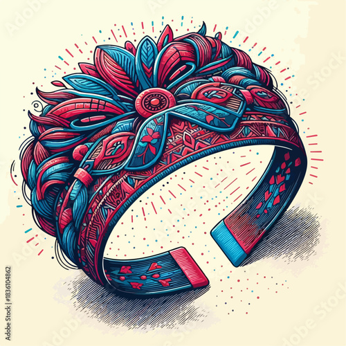 Beautiful abstract headband illustration