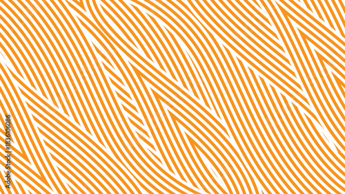 Minimal geometric line pattern featuring repetitive diagonal curves and organic rhythm in warm orange tones, perfect for wallpaper, packaging, and surface pattern design.