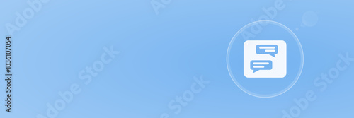 Kommunikation Chat Icon Vektor Header Copy Space svg unter 50 kB Konversation und Gespräch