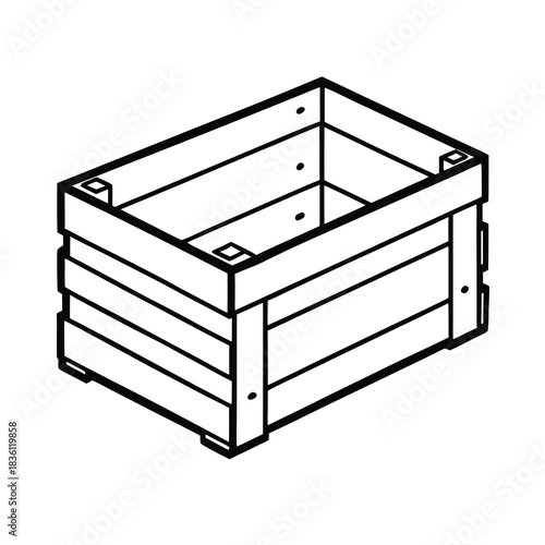 Black and white wooden antique chest of drawers storage object isolated on white