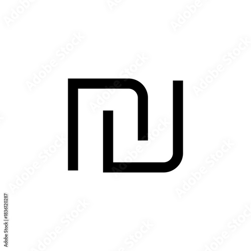 israeli shekel editable outline stroke icon