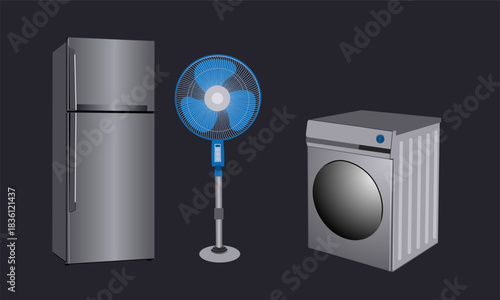 washing machine in the bathroom