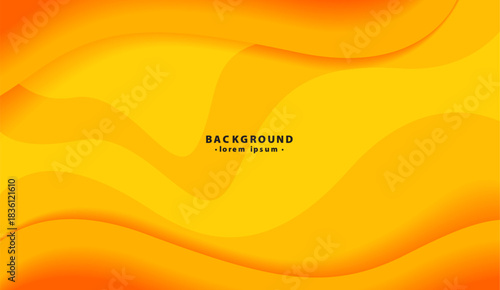 Abstract orange and yellow wavy background design for vibrant and modern concepts, suitable for backgrounds, posters, websites, and presentations.