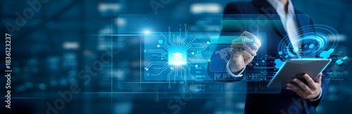 EdTech (Education Technology) is an e-learning industry sector. A designer analyzes learning data to integrate technology into education, enhancing teaching and learning.