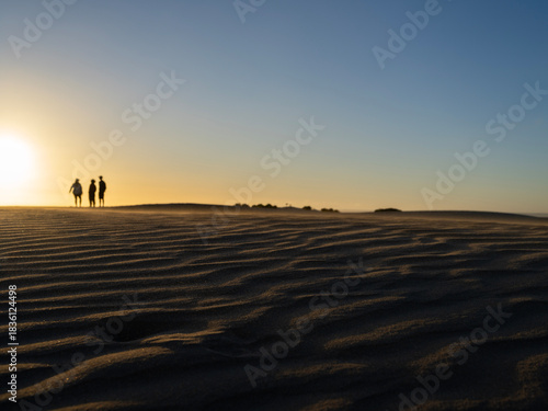 Fototapeta Naklejka Na Ścianę i Meble -  Sunset on sand dunes