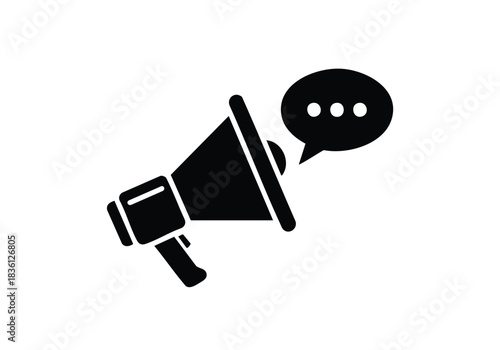 Spread the word with this bold megaphone icon, perfect for announcements, marketing, or social media campaigns that demand attention and drive engagement