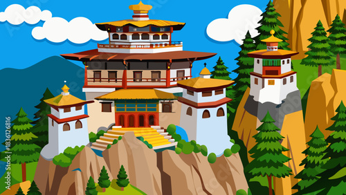 Paro Taktsang (Tiger's Nest), Paro District, Bhutan.