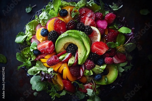 Superbe photo d'avocat et de plat