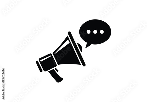 Amplify your message with a megaphone icon, perfect for announcements, marketing campaigns, and social media promotions to grab attention now