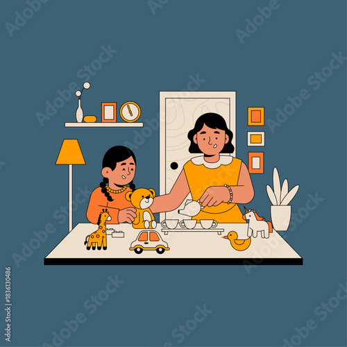 children playing on the couch