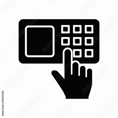 keypad, input, touch, hand, press, device, access, control, security, authentication, interface, panel, buttons, digital, numeric, interaction, technology, entry, code, password, unlock, system, opera