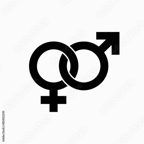 gender, symbols, male, female, icon, sign, sexuality, identity, biology, sex, emblem, vector, silhouette, graphic, illustration, concept, equality, diversity, relationship, connection, union, partners