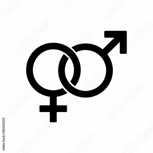 gender, symbols, male, female, icon, sign, sexuality, identity, biology, sex, emblem, vector, silhouette, graphic, illustration, concept, equality, diversity, relationship, connection, union, partners