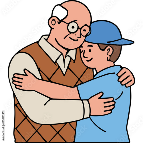 grandfather and grandson