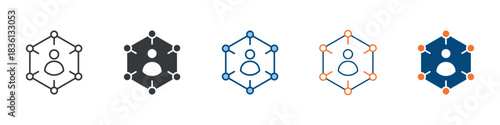 Stakeholder Icon Set Multiple Style Collection 