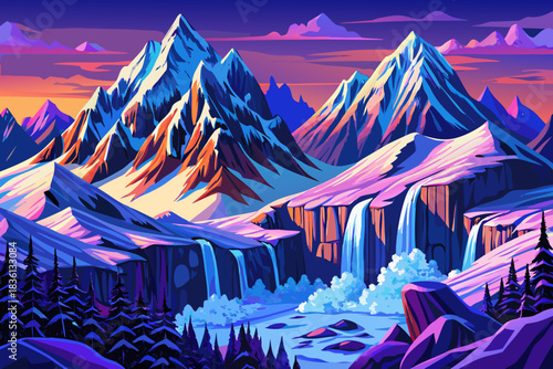 The Cascades blanketed in bright snow with rugged peaks, winter forests, and peaceful light reflecting the festive Christmas 2026 spirit.