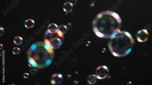 Wallpaper Mural soap bubble in black background Torontodigital.ca