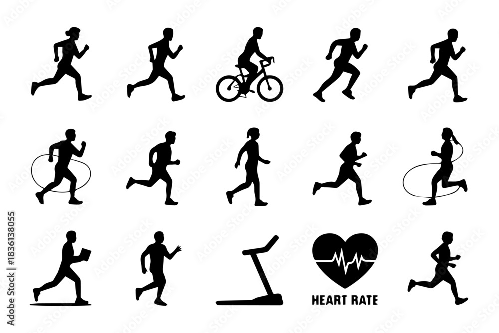 Naklejka premium 0065_1_silhouette-vector-bundle-of-15-cardio-ex_Nn8Ie0N0SgCc4oSg5hVYBw_HC0G07mTQX299Di1WJmoSQ_traced