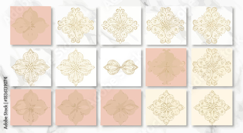 Elegant Lace Patterns Collection for Modern Design Projects in Soft Tones and Textures