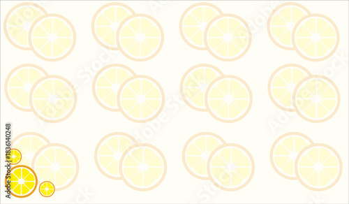 Lemon pattern background, background image, postcard, textile, sticker