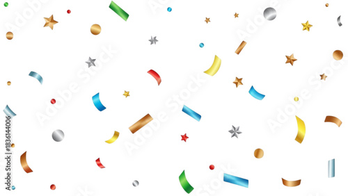 Celebratory Confetti Cascade A Burst of Joyful Colors