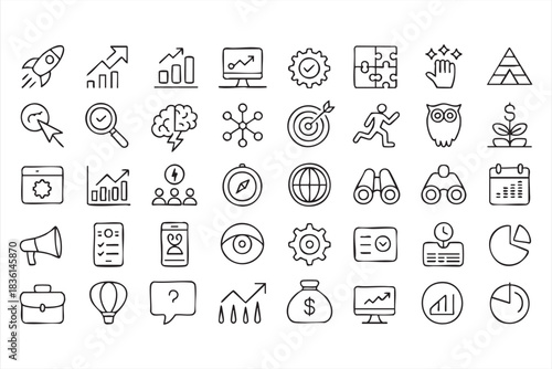 Corporate Planning and Success Symbols for Performance Tracking