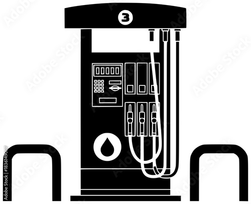 oil illustration gasoline silhouette gas logo fuel icon pump outline diesel energy station power transportation service petroleum refueling petrol shape for vector graphic background